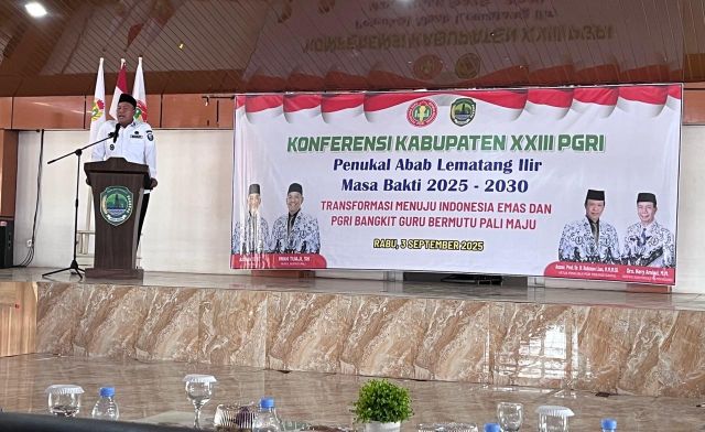 Konferkab XXIII PGRI PALI: Wujudkan Guru Bermutu, Majukan Pendidikan Menuju Indonesia Emas