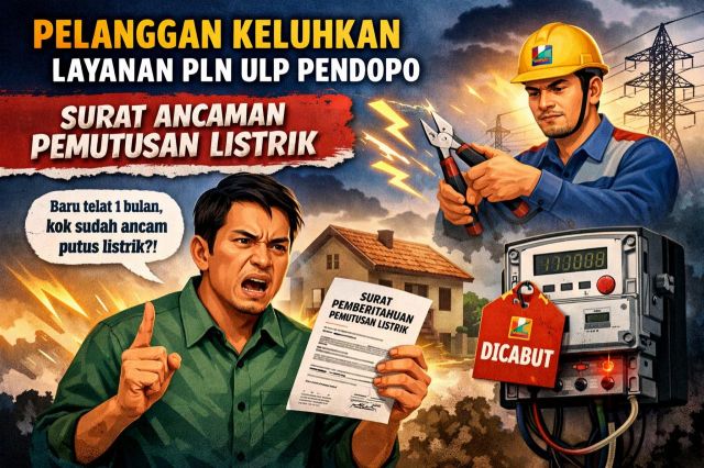 Telat Bayar 1 Bulan, PLN Pendopo 