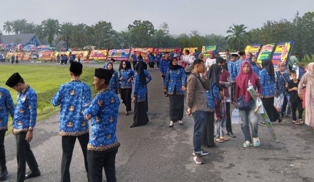 Ribuan Warga Padati Komperta Pendopo, 1.574 PPPK PALI Dilantik Hari ini