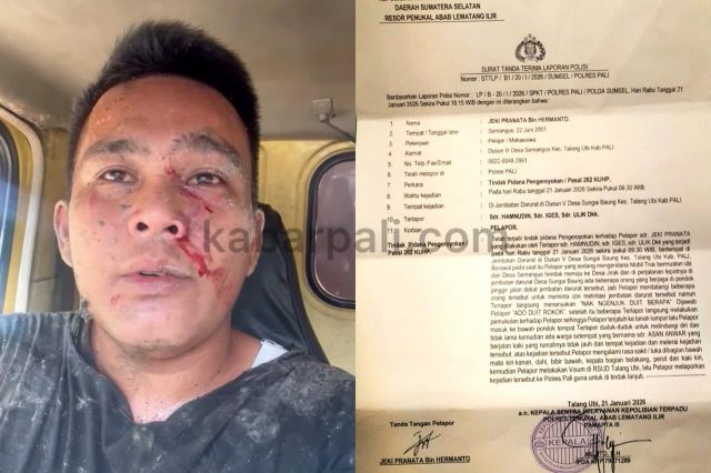 Dugaan Pungli di Jembatan Darurat Sungai Baung PALI, Seorang Sopir Jadi Korban Pengeroyokan