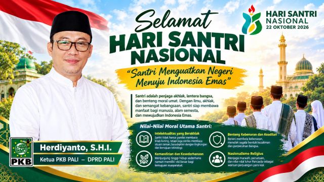 Anggota DPRD PALI, Herdiyanto: Santri Harus Jadi Penjaga Moral Bangsa dan Penguat Persatuan NKRI