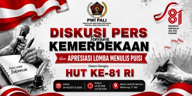 PWI PALI Ajak Wartawan Berdiskusi: Menakar Kemerdekaan dan Masa Depan Pers
