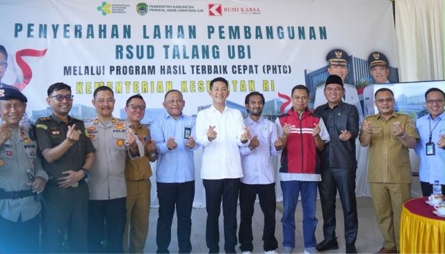 Pemkab PALI Serahkan Lahan Pembangunan Peningkatan RSUD Talang Ubi