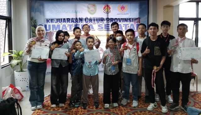Atlet Catur PALI Torehkan Prestasi di Kejurprov Sumsel 2026, Raih 8 Medali