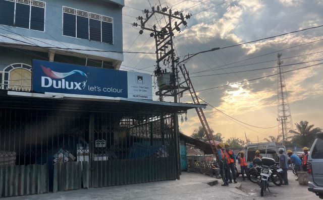 Padam Sejak Tengah Hari, Listrik di sebagian Kawasan di Pendopo Belum Juga Menyala
