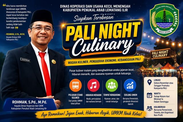 Daya Beli Masyarakat Menurun, Dinkop UKM PALI Siapkan Terobosan PALI Night Culinary