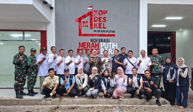 Kementerian Koperasi Tinjau Pembangunan Gerai Koperasi Desa Merah Putih di Kabupaten PALI