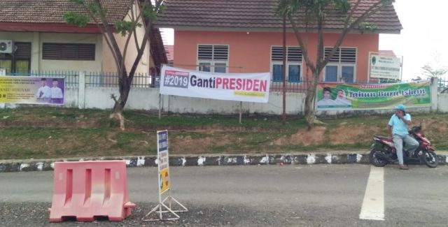Soal Spanduk #2019GantiPresiden di PALI, Bawaslu : Asal Kondusif, Boleh-boleh Saja!