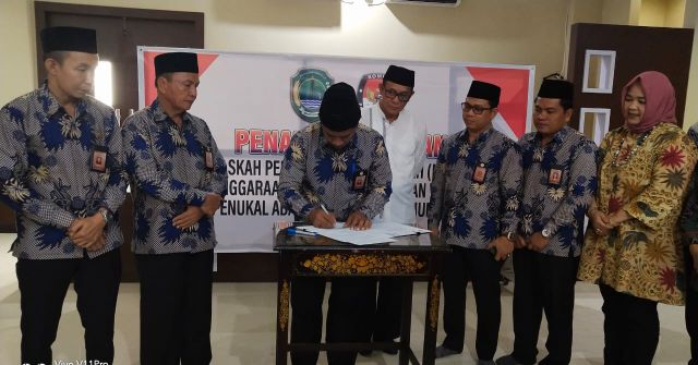 Pemkab Hibahkan Rp40 Miliar pada KPU PALI untuk Pilkada 2020