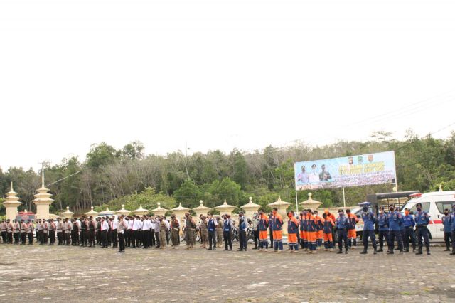 Jelang Idul Fitri, Polres PALI Gelar Apel Pasukan Bersama Pemkab PALI