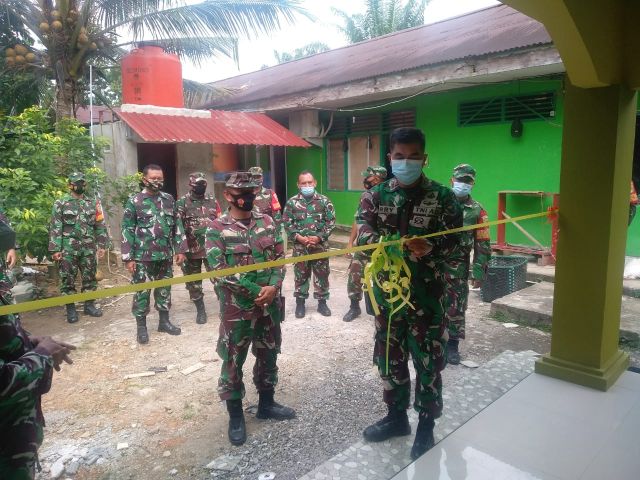 Tingkatkan Nilai Religius Anggota, Koramil 404-03 Talang Ubi Bangun Mushola