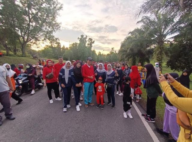 Rayakan HUT RI ke-77, Pemkab PALI Gelar Jalan Santai