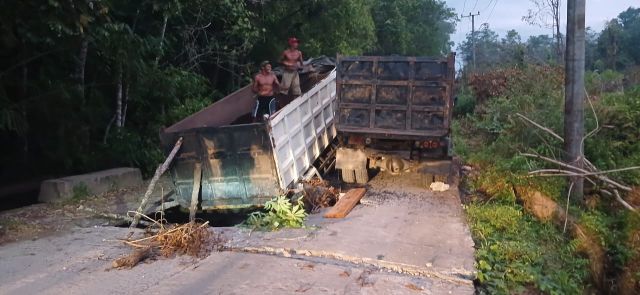 Gorong-gorong di Jalan Sungai Langan - Sungai Ibul Ambrol, Warga Sebut Bangunan Tak Berkualitas 