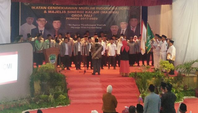 Dilantik, Pengurus ICMI PALI Komit Untuk Kemaslahatan Umat