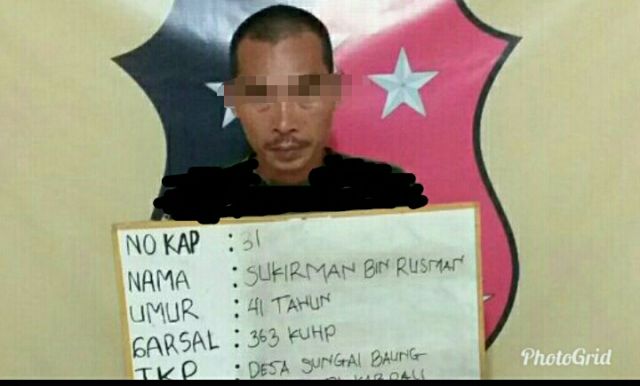 Bobol SDN 32, Sukir diamankan Saat Sembunyi di Kebunnya