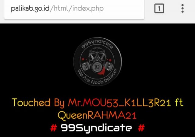 Aduh, Website Pemkab PALI Kena Retas Lagi