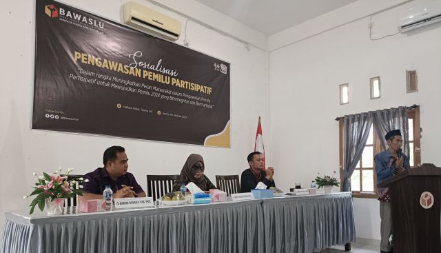 Minta Masyarakat Bantu Awasi Pemilu, Bawaslu PALI Gelar Sosialisasi 