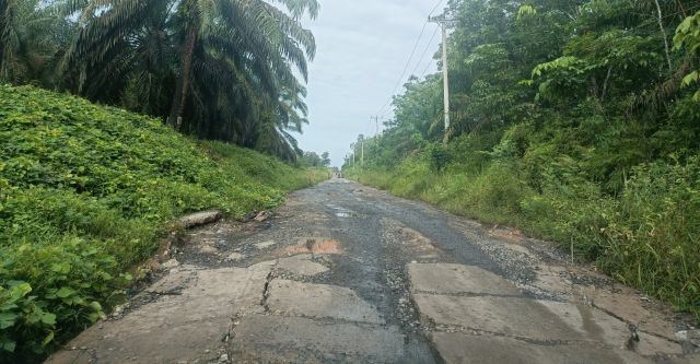 Abaikan Instruksi Dishub, Perusahaan Belum Perbaiki Jalan Simpang Raja - Rasau