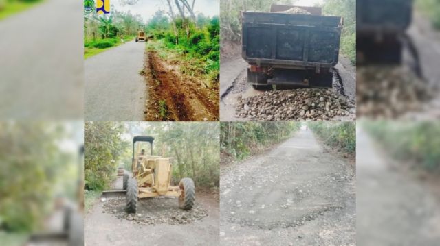 Pemkab PALI Akhirnya Perbaiki Jalan Purun Tanah Abang