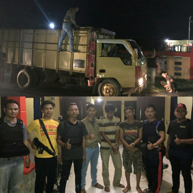 Polisi Hadang Truk Berisi 7 Ton Minyak Mentah Curian