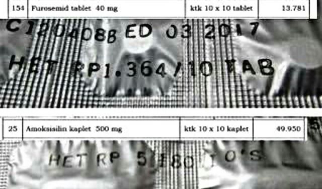 Di sini, Rata-rata Obat dijual di atas HET