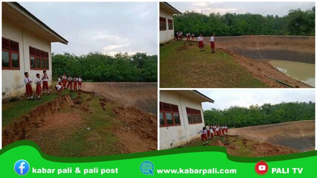 Hanya 3 Meter dari Gedung Sekolah, Bangunan Embung ini Siap Telan Korban