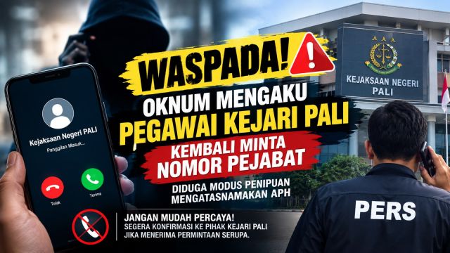 Diduga Modus Penipuan, Oknum Mengaku Pegawai Kejari PALI Kembali Minta Nomor Pejabat