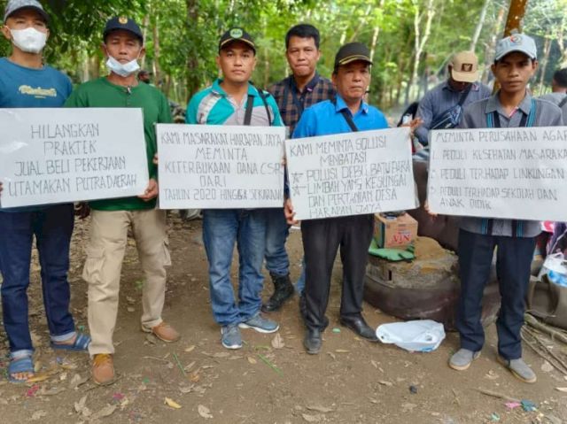 Persoalkan Debu hingga CSR, Masyarakat Geruduk PT Servo Lintas Raya