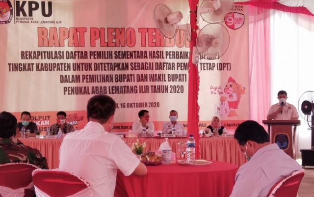KPU PALI Tetapkan DPT