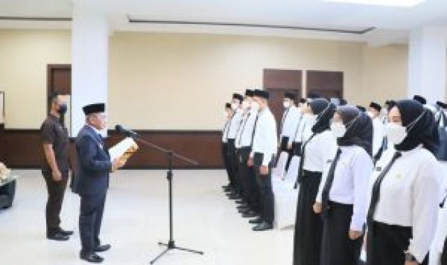 Resmikan 86 CPNS, Wakil Bupati Minta Agar Komitmen Terhadap Tugas